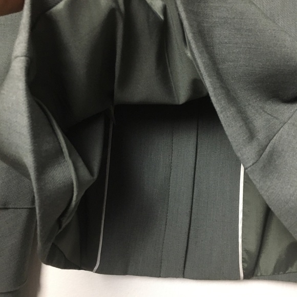 Banana Republic  Blazer Jacket Business Ruffle Sleeve size 2 gray - Picture 10 of 14